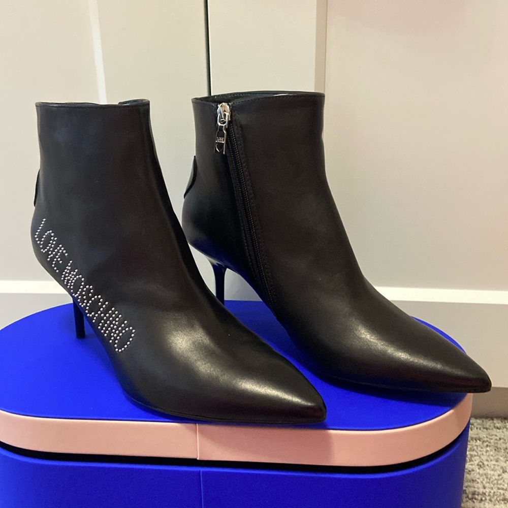 Love Moschino Black Ankle Boots
